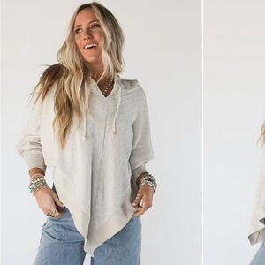 Beige High Point Hoodie Top ( from Three Birds Nest)